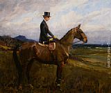 Lionel Edwards Portrait of Evelyn Rolt on Horseback painting